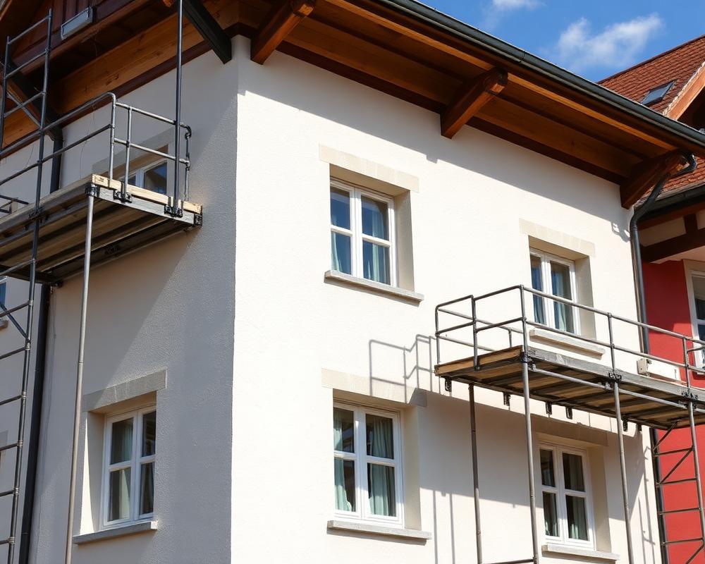 Fassade neu verputzt