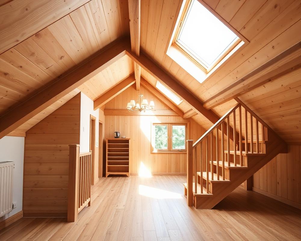 Dachausbau mit Treppe